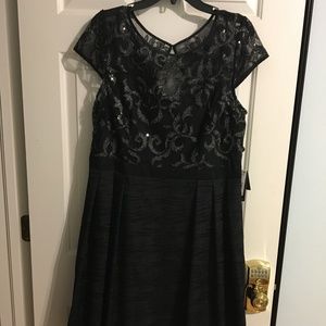 Adrianna Papell Black Holiday Dress - NWT